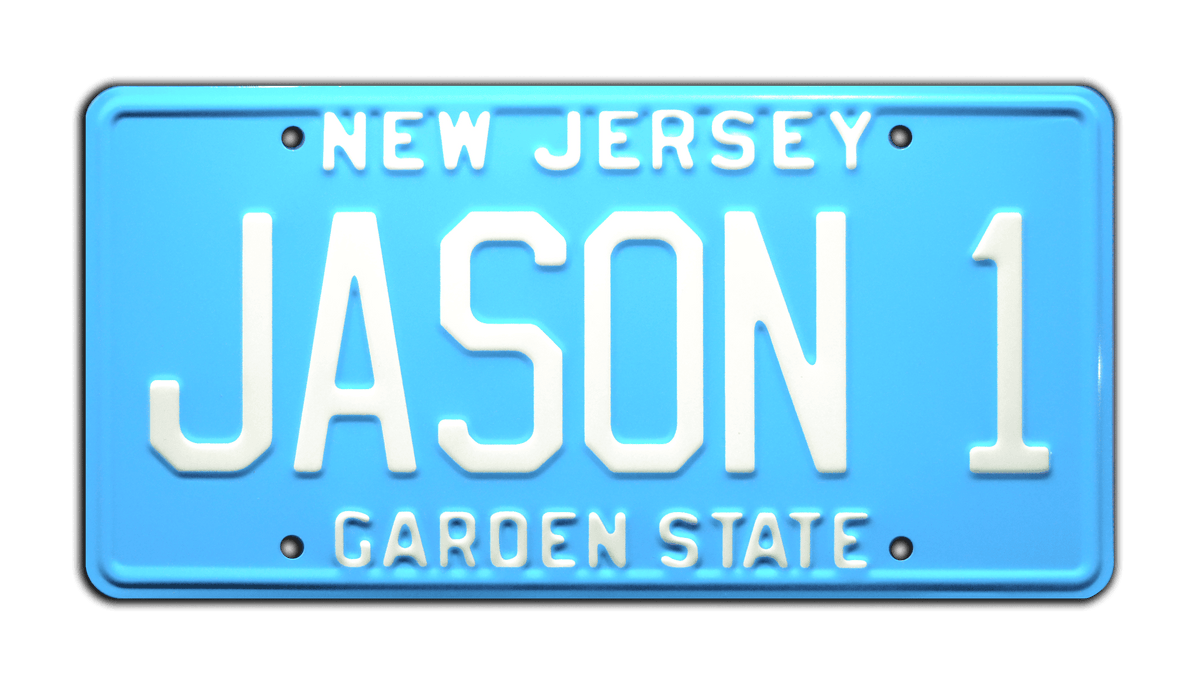 Friday the 13th | JASON 1 | Metal Stamped Vanity License Plate