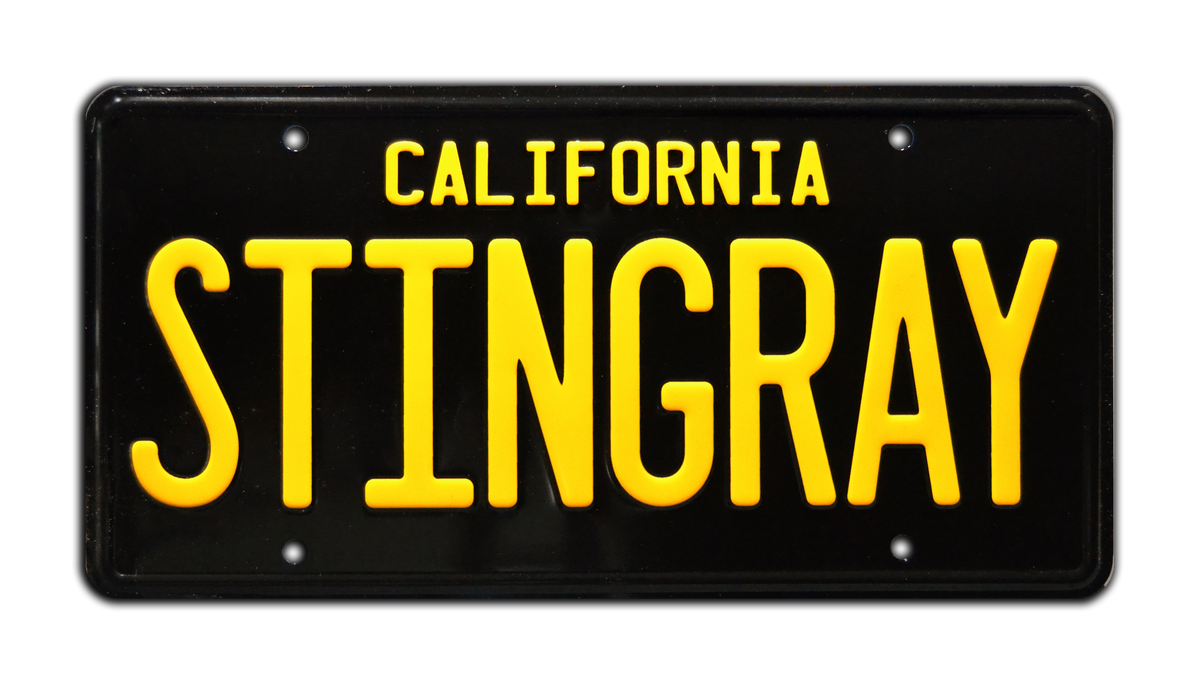 Cobra Kai STINGRAY Metal Stamped Replica Prop License Plate cobra-kai-stingray-metal-stamped-replica-prop-license-plate