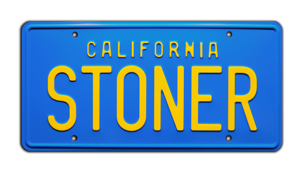STONER prop plate movie memorabilia from Cheech & Chong's Up in Smoke starring Strother Martin