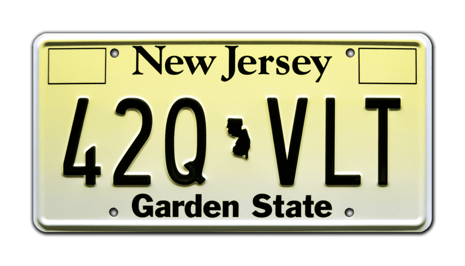 The Sopranos | 42Q VLT | Metal Stamped Replica Prop License Plate