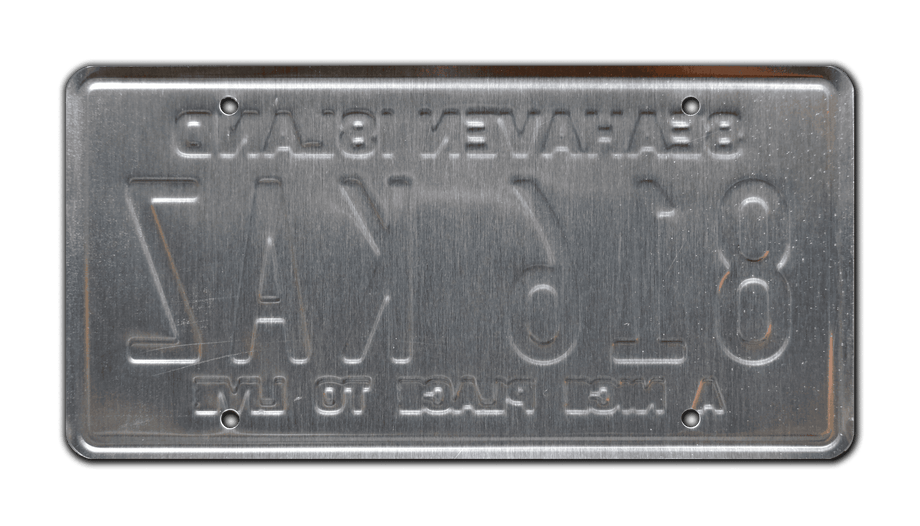 The Truman Show | 816 KAZ | Metal Stamped Replica Prop License