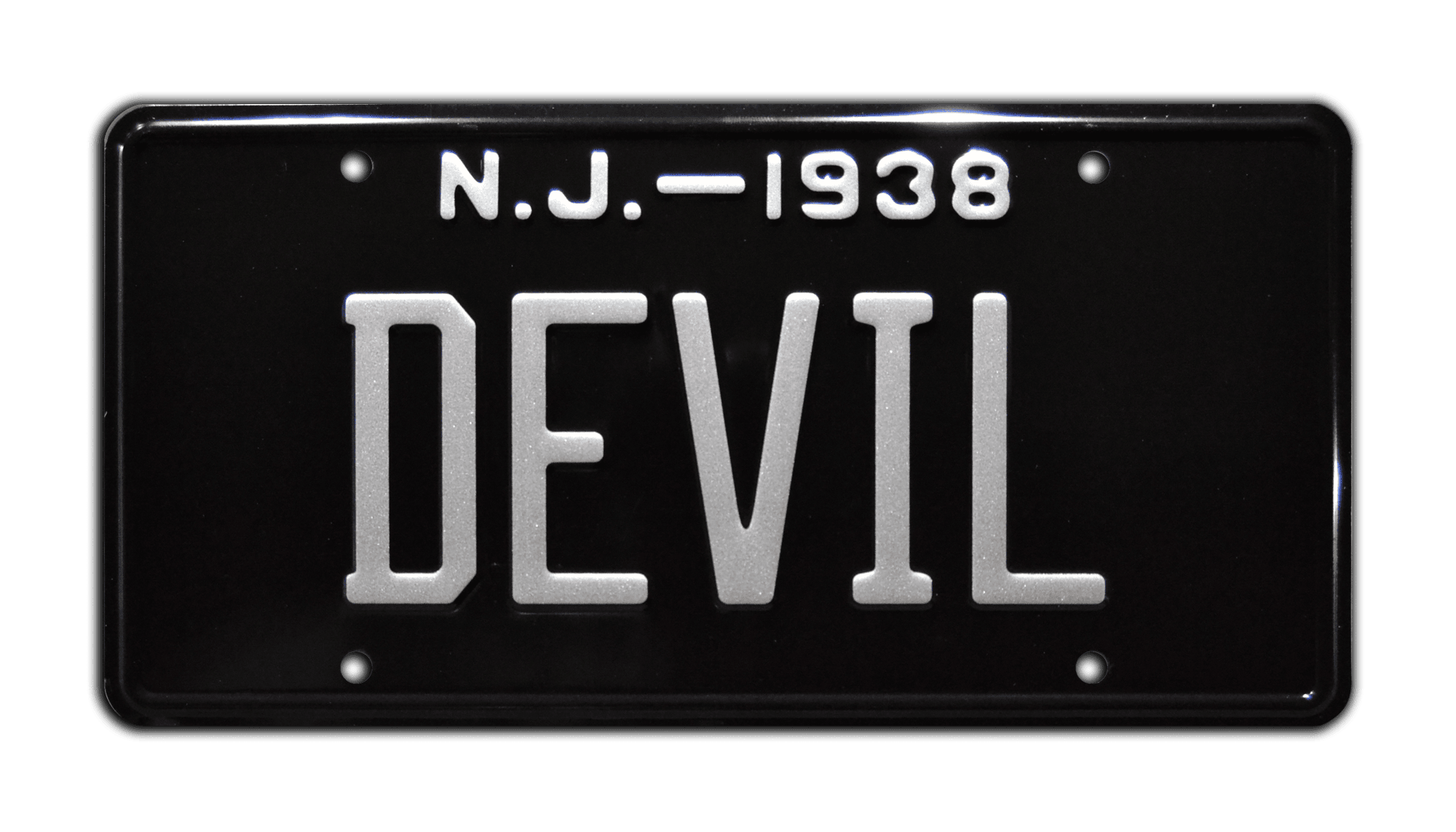Devil Plate DEVIL | Metal Stamped Vanity License Plate – Celebrity Machines