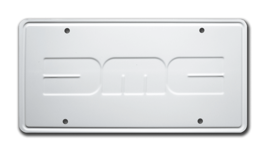 DeLorean Motor Company | DMC | Metal Stamped Vanity License Plate