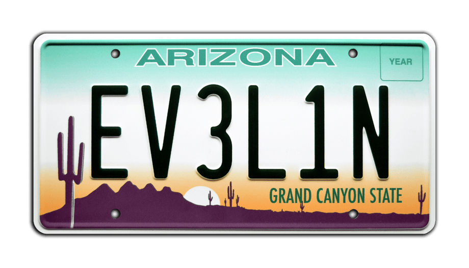 Twisted Metal | EV3L1N | Metal Stamped Vanity License Plate