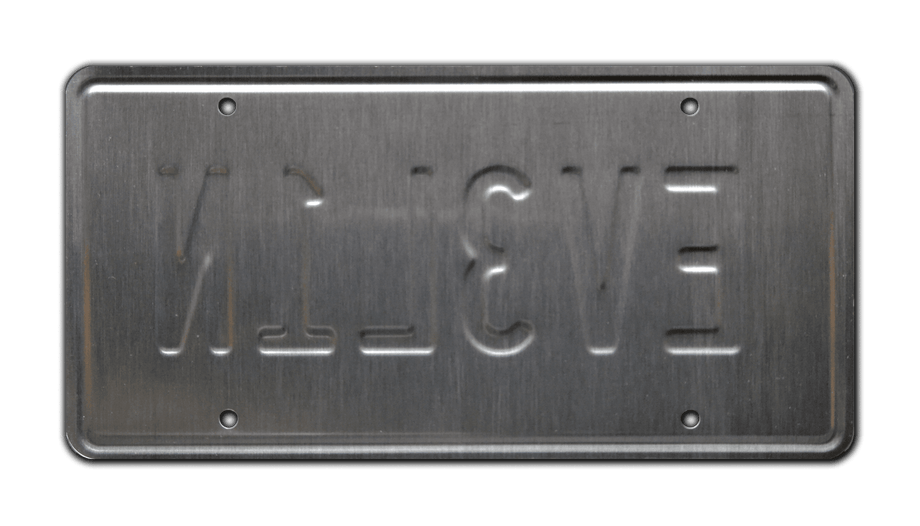 Twisted Metal | EV3L1N | Metal Stamped Vanity License Plate Twisted Metal | EV3L1N | Metal Stamped Vanity License Plate