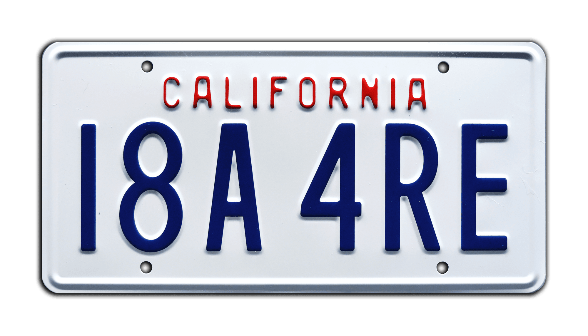 海外 ナンバープレート セット　ガーデンオブジェ US 90210 | Steve's Corvette | I8A 4RE | Metal Stamped Replica Prop