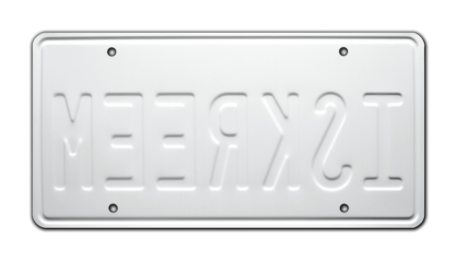 Twisted Metal | ISKREEM | Metal Stamped Replica Prop License Plate