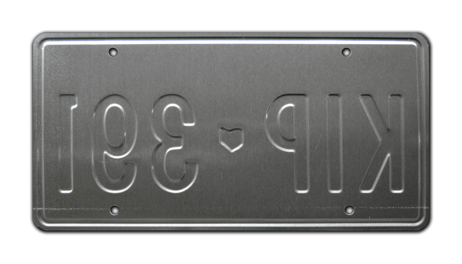 Tommy Boy | KIP 391 | Metal Stamped Replica Prop License Plate