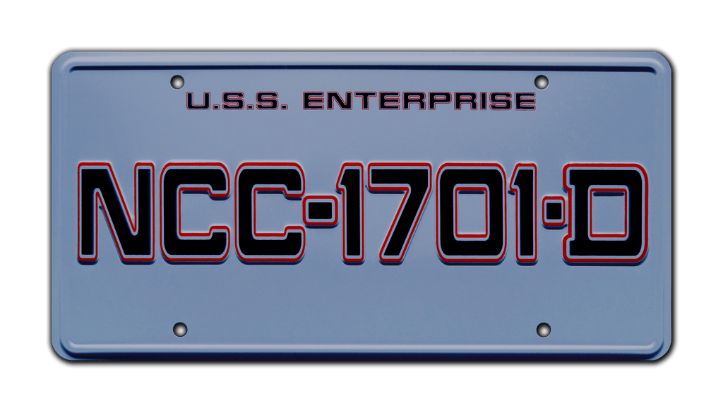 NCC-1701-D prop plate movie memorabilia from Star Trek starring William Shatner
