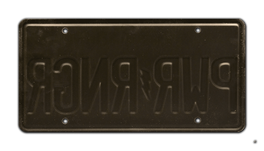 Mighty Morphin' Power Rangers | PWR RNGR | Metal Stamped Vanity