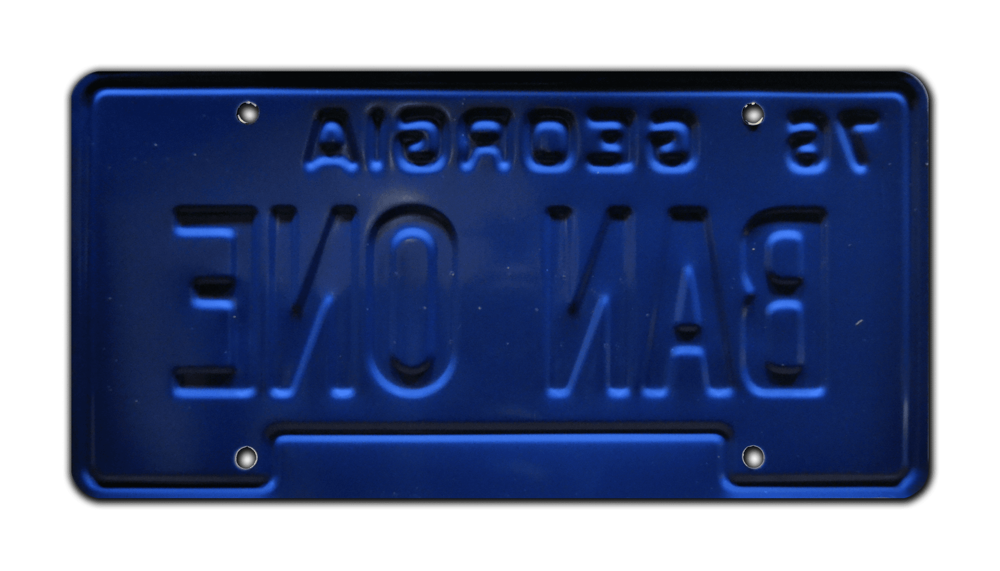 Smokey And The Bandit Georgia License Plate – Officially Styled 1977 Pontiac Trans Am Movie Memorabilia