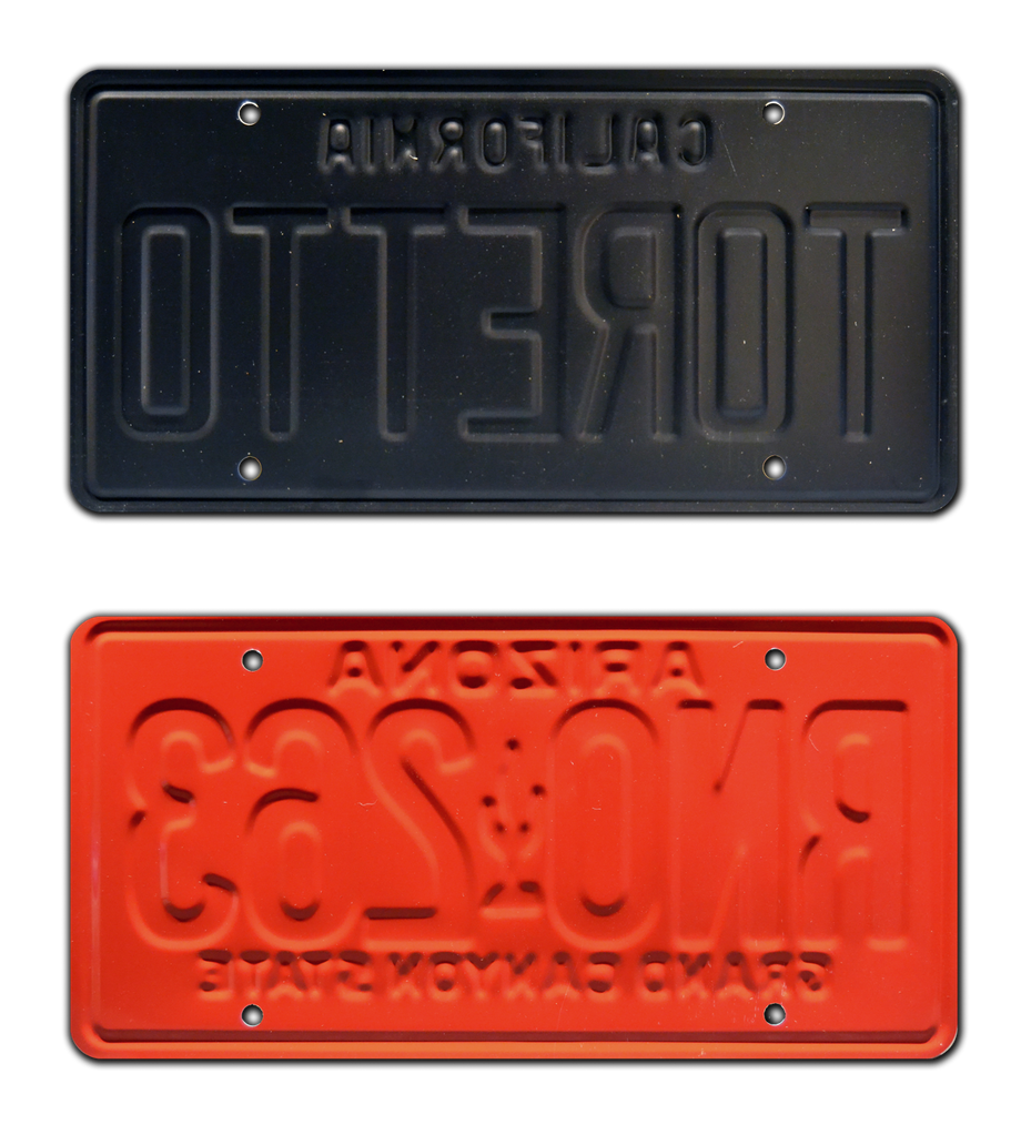 The Fast and the Furious | Charger + Eclipse | TORETTO + RNO 263 | Metal  Stamped Replica Prop License Plate Combo – Celebrity Machines