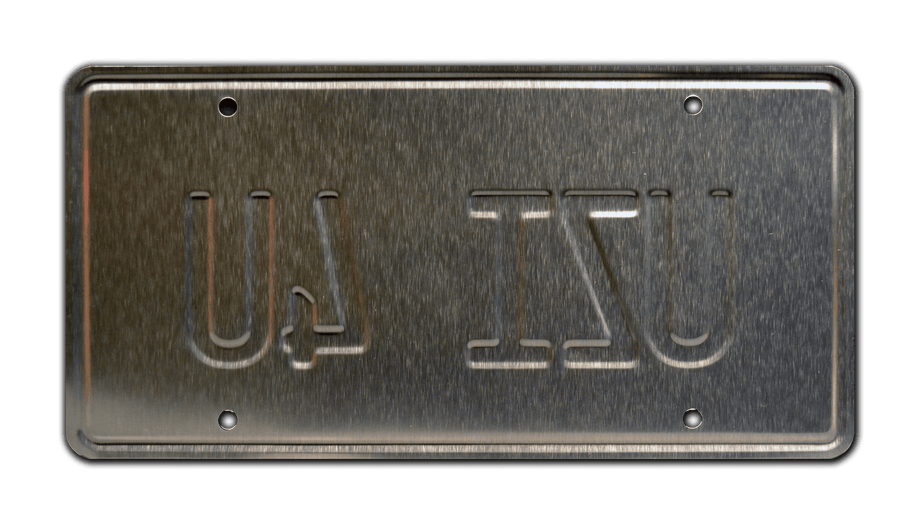 Tremors | Burt Gummer's GMC Jimmy | UZI 4U | Metal Stamped Replica