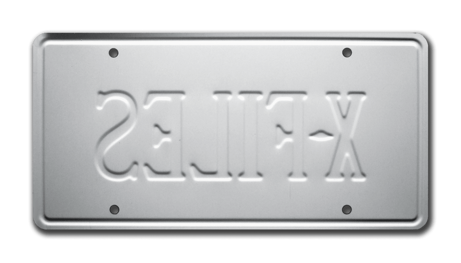 X-FILES | I Want to Believe | Metal Stamped Vanity License Plate