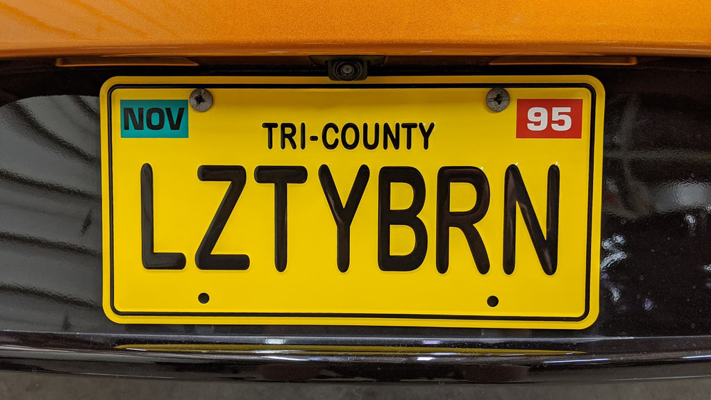 LZTYBRN license plate on the Al's 50s coupe from Toy Story 2