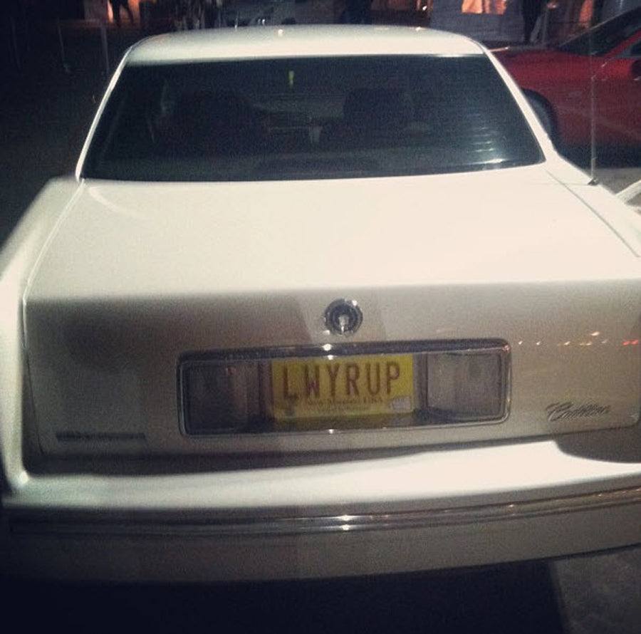 LWYRUP license plate on Saul Goodman's 1997 Cadillac from Breaking Bad