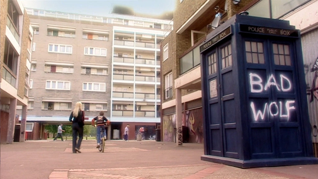 BAD WOLF public call police box license plate from Doctor Who