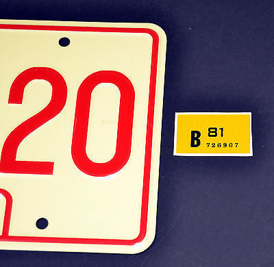 Dukes of Hazzard reflective registration sticker from General Lee metal art license plate for home décor