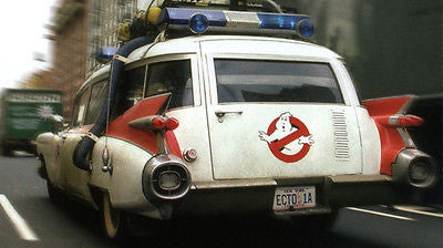 ECTO-1A license plate on the '59 Cadillac Hearse from Ghostbusters 2