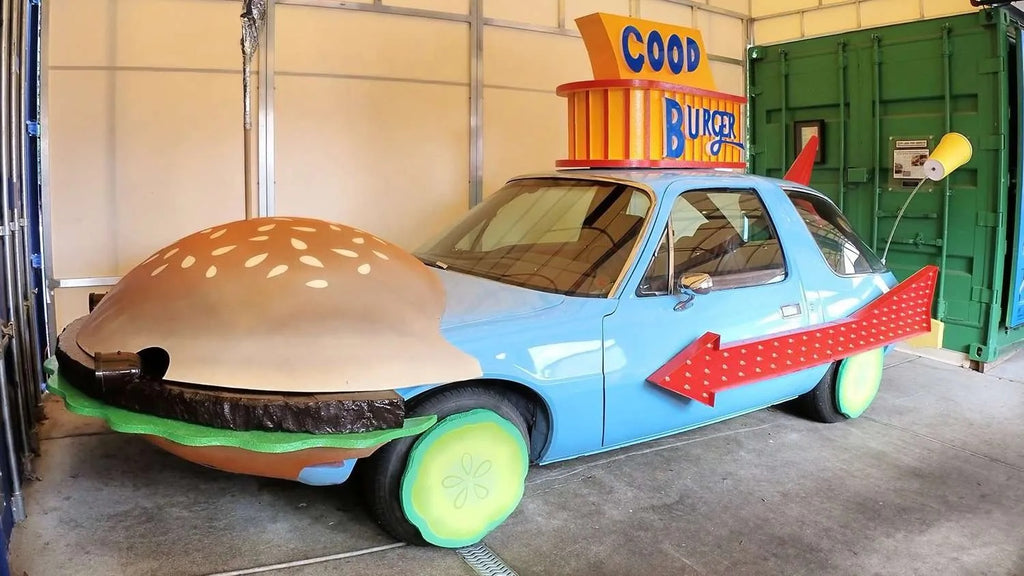 GB 2 GO license plate on The Good Burger Mobile