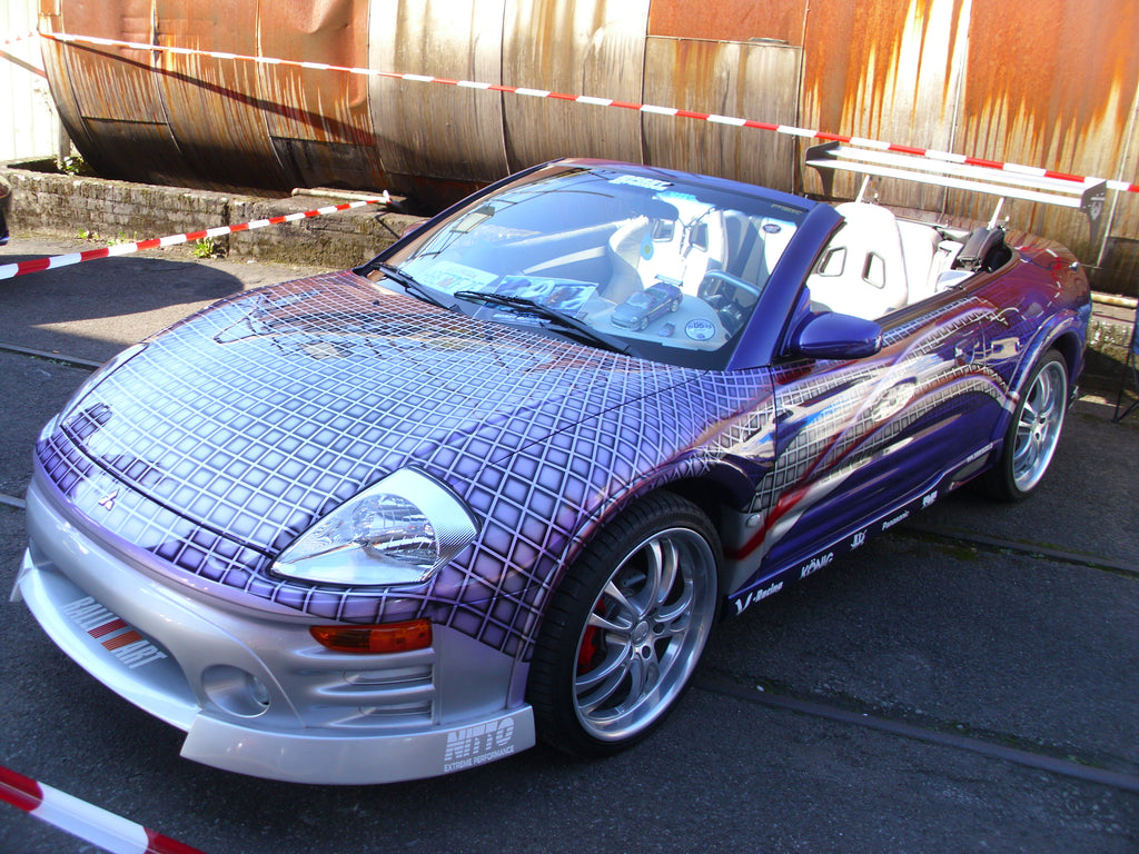 H8TR license plate on the Mitsubishi Eclipse driven by Tyrese Gibson in 2 Fast 2 Furious