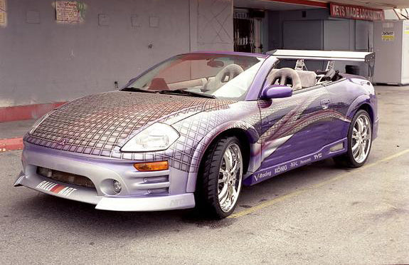 FAST&FURIOUS Mitsubishi ECLIPCE 2台 2 Fast 2 Furious | Eclipse Spyder | H8TR | Metal Stamped