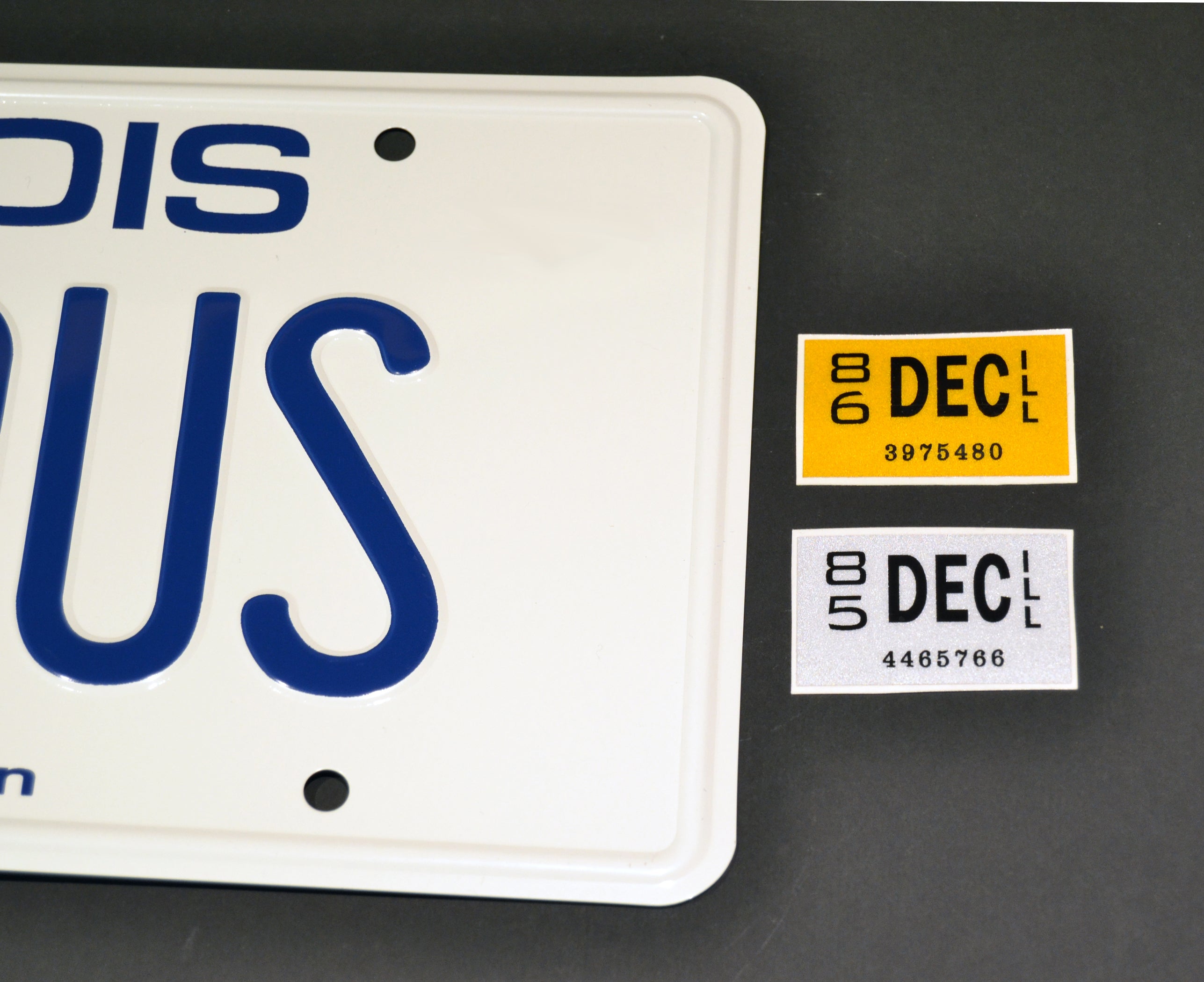 "NRVOUS" Illinois License Plate - Ferris Bueller's Day Off Movie Prop Replica, Ferrari Style