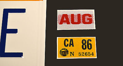 Back to the Future reflective vinyl sticker set from OUTATIME metal art license plate for home décor