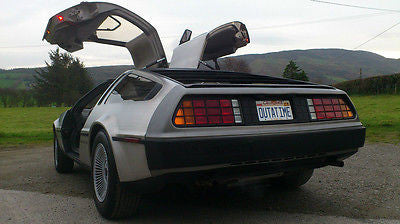 DeLorean time machine collectible metal art