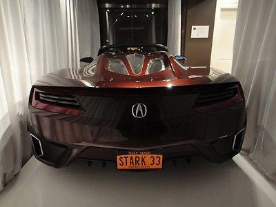STARK 33 license plate on Tony Stark's 2012 Acura NSX Roadster from The Avengers
