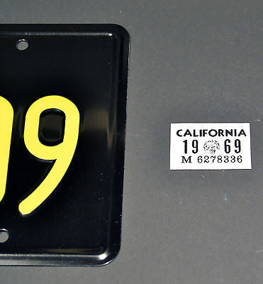 Bullitt reflective registration sticker from JJZ 109 metal art license plate for home décor
