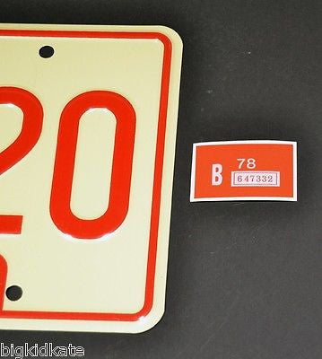 Dukes of Hazzard reflective registration sticker from Georgia General Lee metal art license plate for home décor